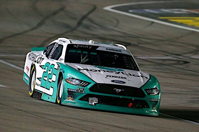 Team Penske's Austin Cindric finished second. Team Penske's Austin Cindric finished second.